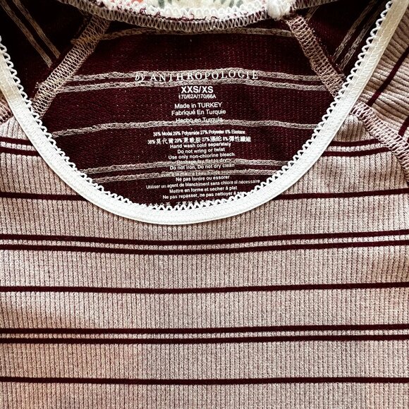 By Anthropologie Pointelle Baby Tee - Picture 4 of 5